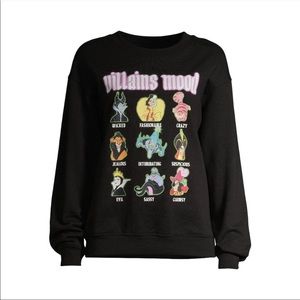 NWT Disney Villain’s  Mood Boyfriend Sweater